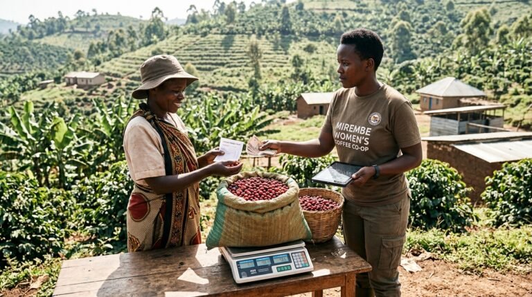Cash Premiums & Fair Compensation: Immediate, direct payment and receipts provided to local smallholder farmers for high-quality cherries.